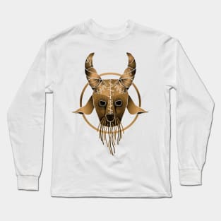 Scarecrow mask Goat Long Sleeve T-Shirt